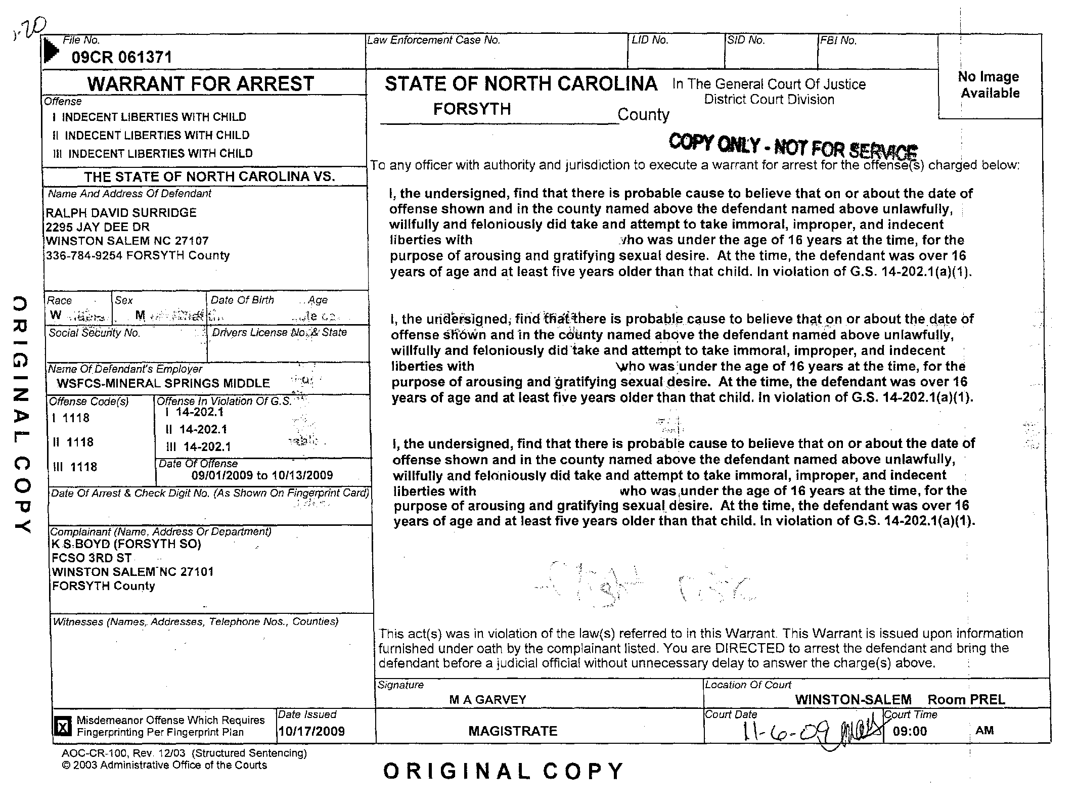 Copy of surridge ralph david arrest warrant2.png