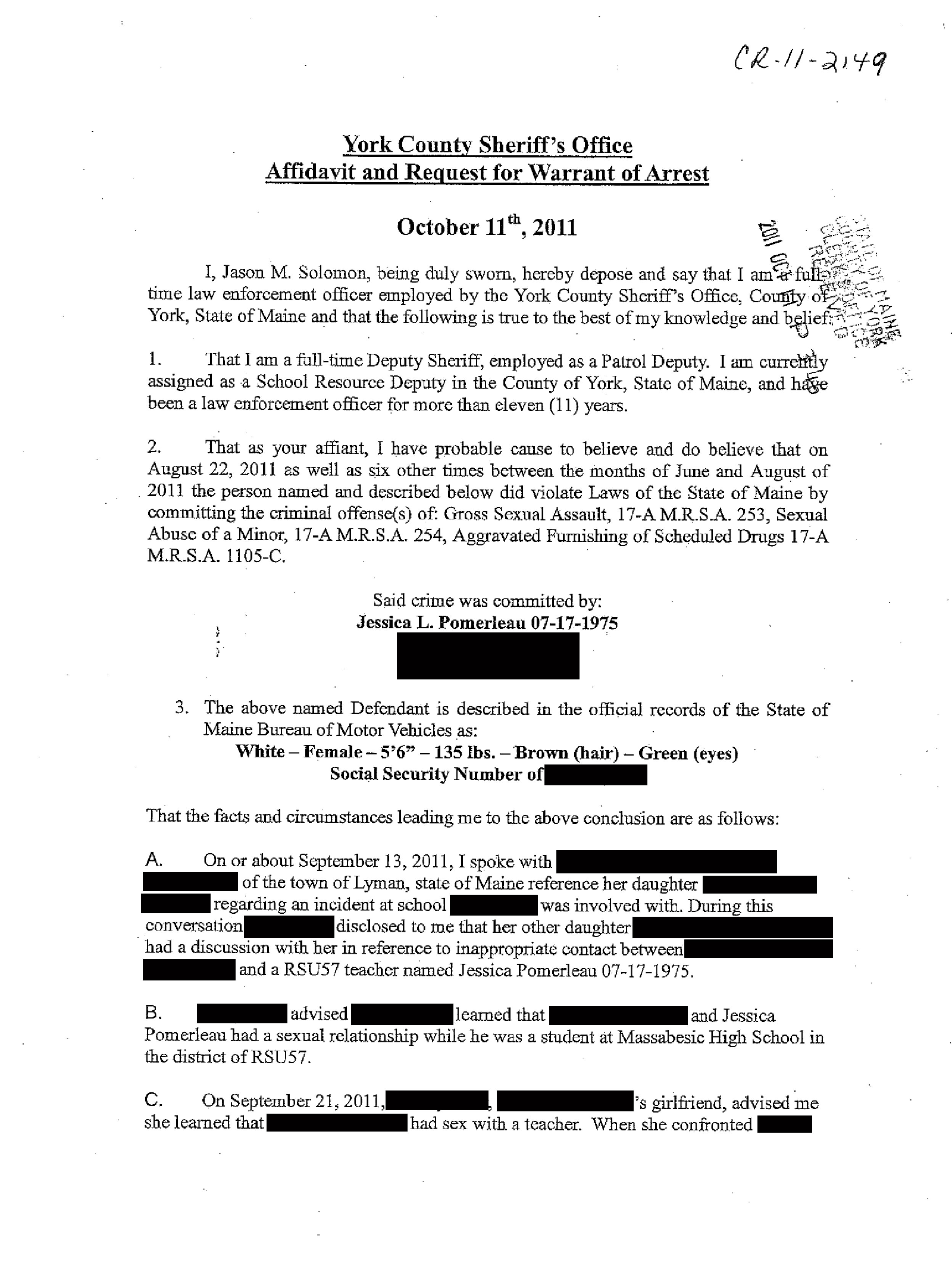 Copy of pomerleau jessica arrest affidavit1.png