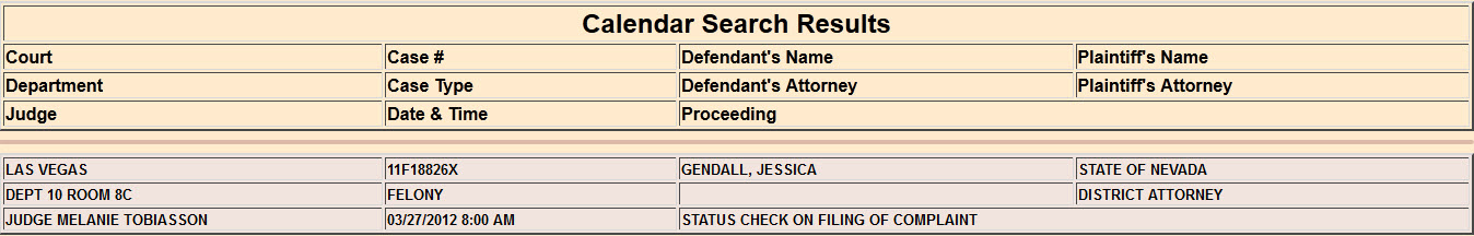 gendall jessica clark county courts case status 20120221.jpg