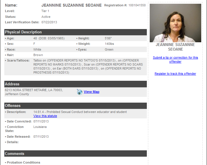 Seoane Jennifer sex offender info.png